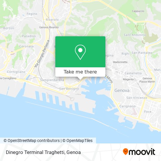 Dinegro Terminal Traghetti map