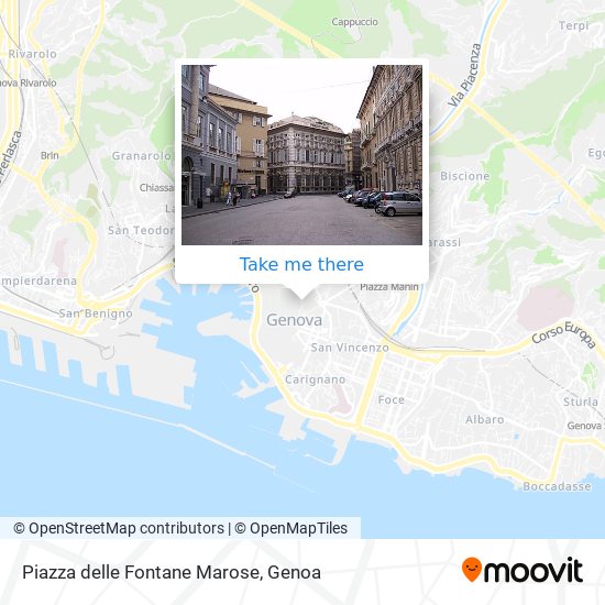 Piazza delle Fontane Marose map