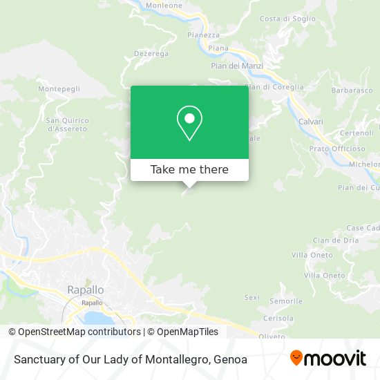 Sanctuary of Our Lady of Montallegro map