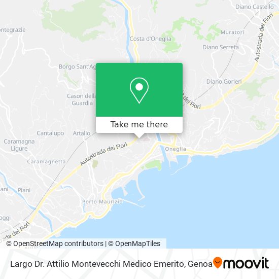 Largo Dr. Attilio Montevecchi Medico Emerito map