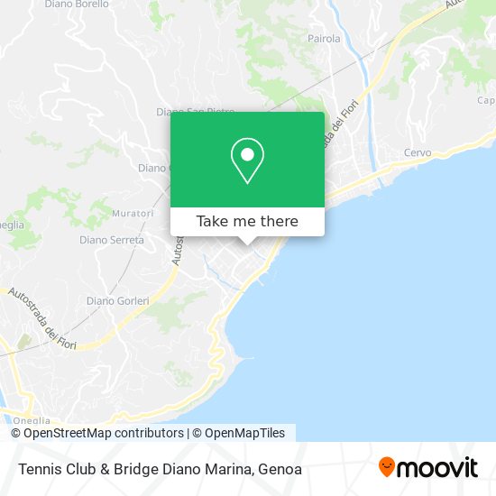 Tennis Club & Bridge Diano Marina map