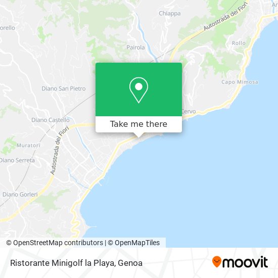 Ristorante Minigolf la Playa map