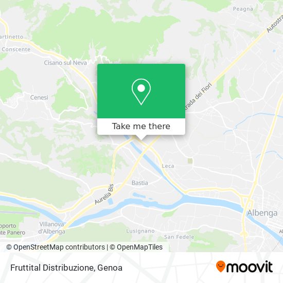 Fruttital Distribuzione map