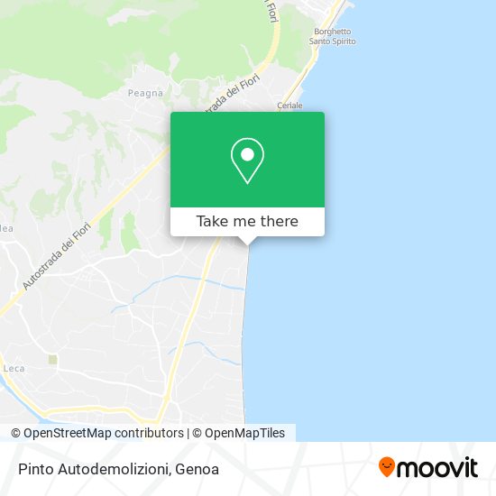 Pinto Autodemolizioni map