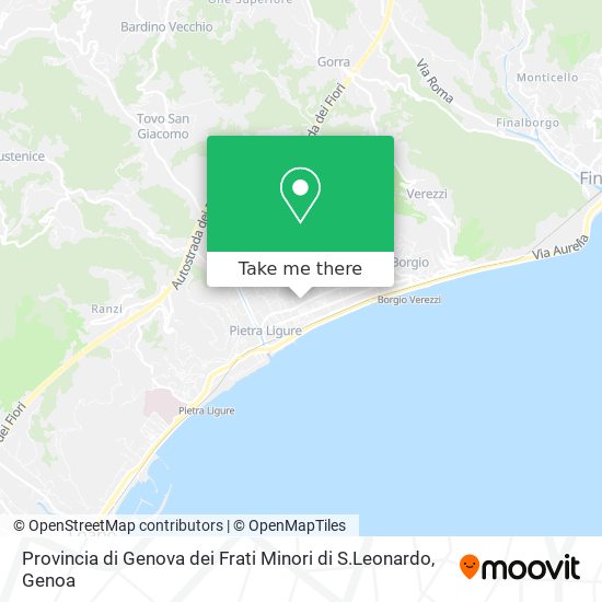 Provincia di Genova dei Frati Minori di S.Leonardo map