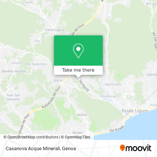 Casanova Acque Minerali map