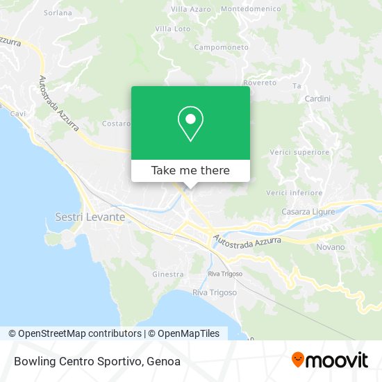 Bowling Centro Sportivo map