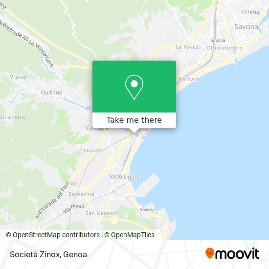 Società Zinox map
