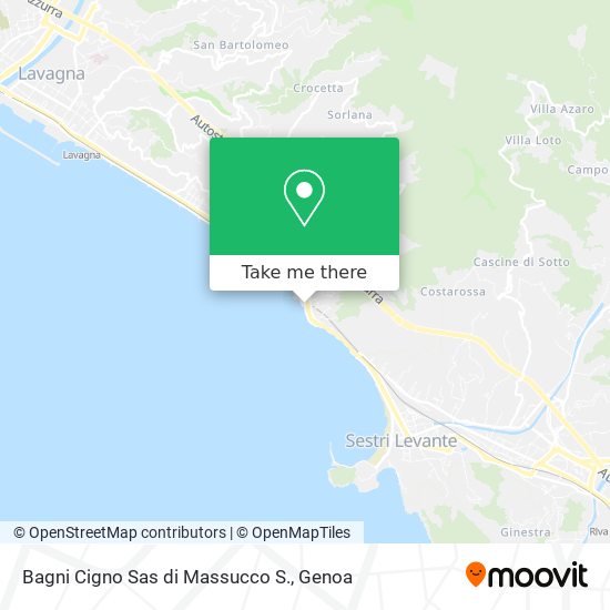 Bagni Cigno Sas di Massucco S. map
