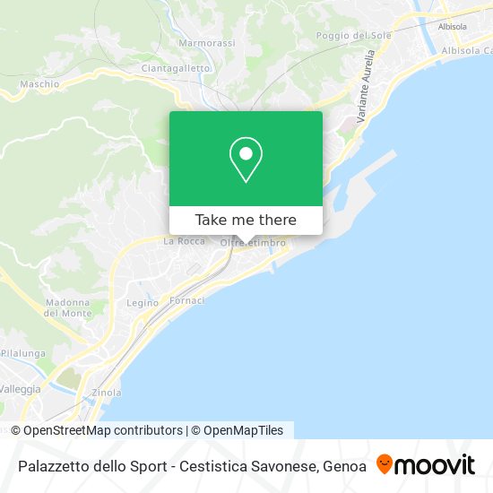 Palazzetto dello Sport - Cestistica Savonese map