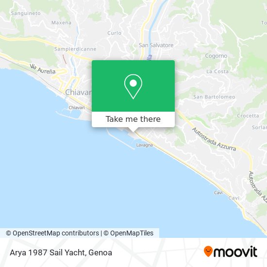 Arya 1987 Sail Yacht map