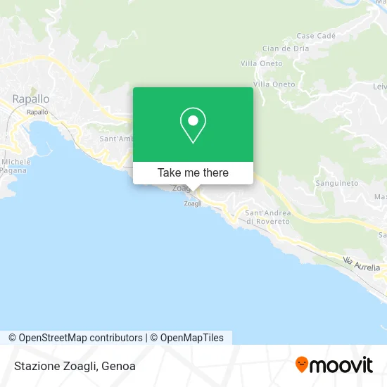 Stazione Zoagli map