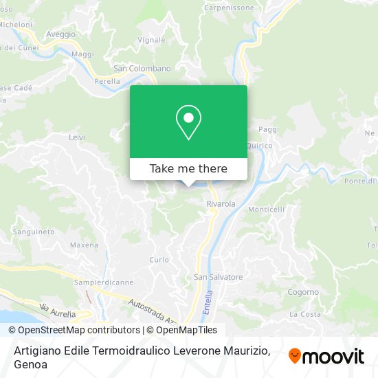 Artigiano Edile Termoidraulico Leverone Maurizio map