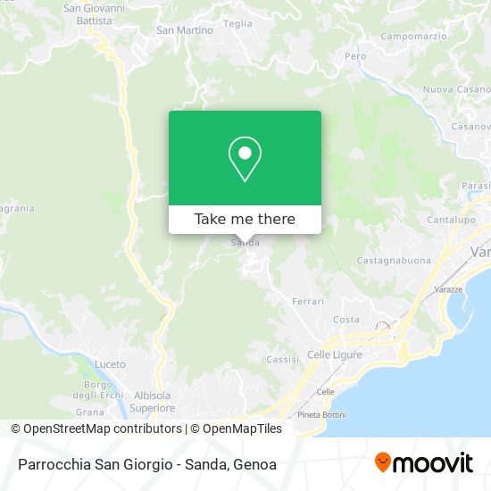 Parrocchia San Giorgio - Sanda map