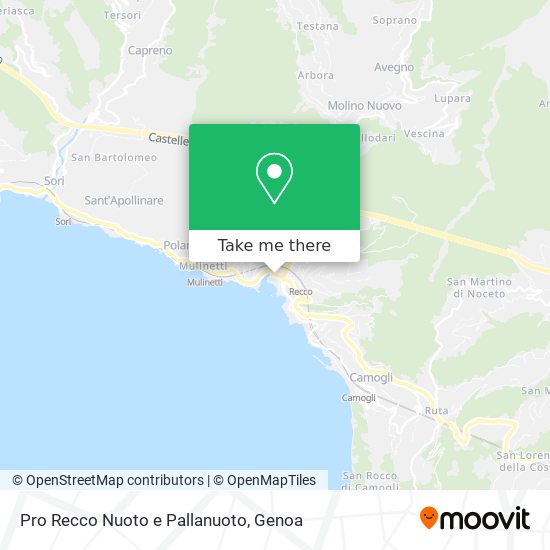 Pro Recco Nuoto e Pallanuoto map