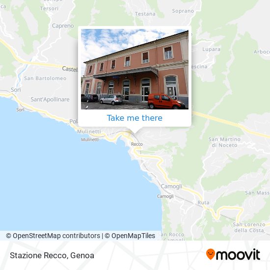 Stazione Recco map