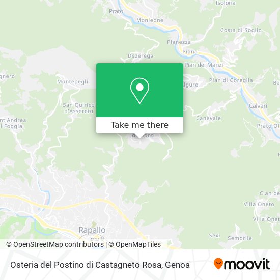 Osteria del Postino di Castagneto Rosa map