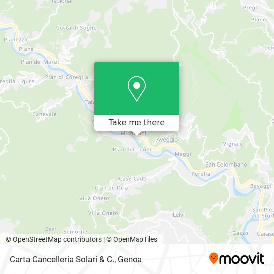 Carta Cancelleria Solari & C. map