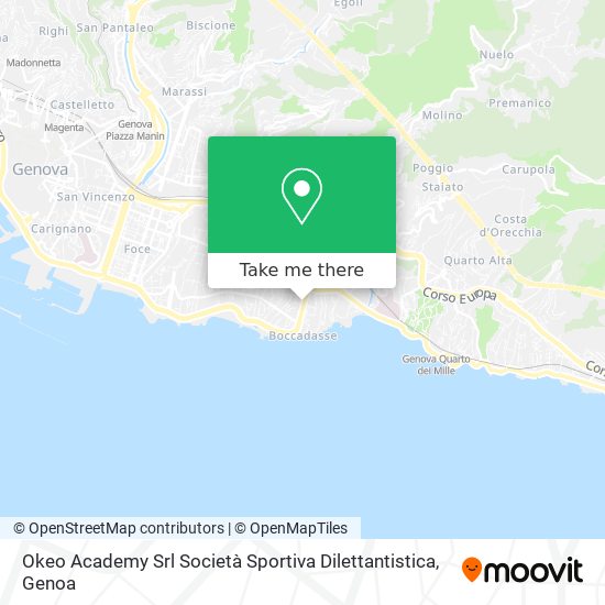 Okeo Academy Srl Società Sportiva Dilettantistica map