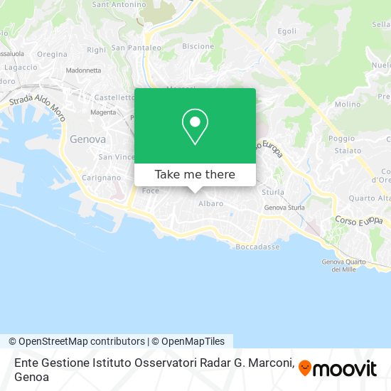 Ente Gestione Istituto Osservatori Radar G. Marconi map
