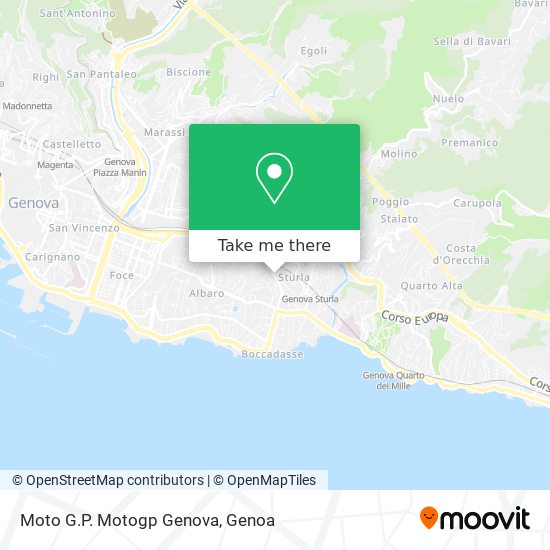 Moto G.P. Motogp Genova map