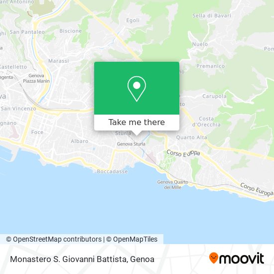 Monastero S. Giovanni Battista map