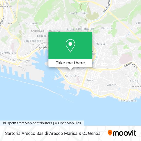 Sartoria Arecco Sas di Arecco Marisa & C. map