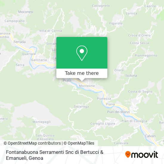 Fontanabuona Serramenti Snc di Bertucci & Emanueli map