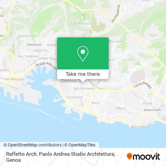 Raffetto Arch. Paolo Andrea Architecture Studio map