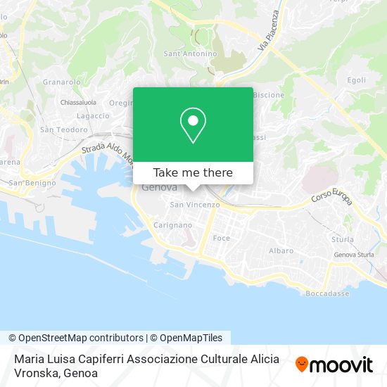 Maria Luisa Capiferri Associazione Culturale Alicia Vronska map