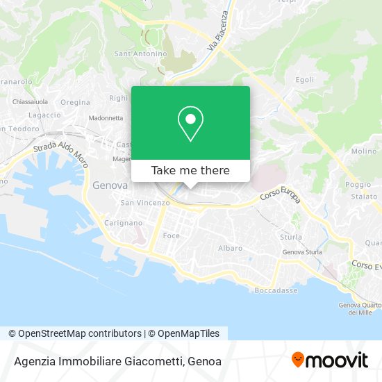 Agenzia Immobiliare Giacometti map