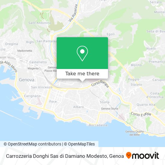 Carrozzeria Donghi Sas di Damiano Modesto map