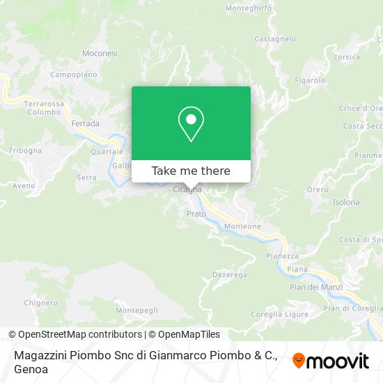 Magazzini Piombo Snc di Gianmarco Piombo & C. map