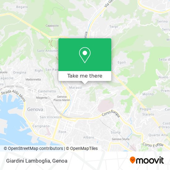 Giardini Lamboglia map