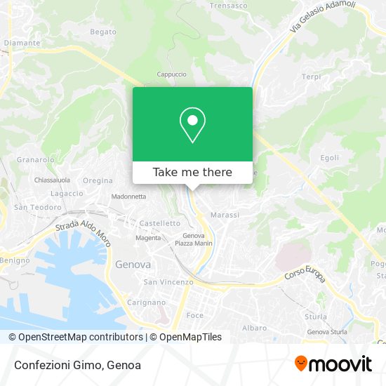 Confezioni Gimo map