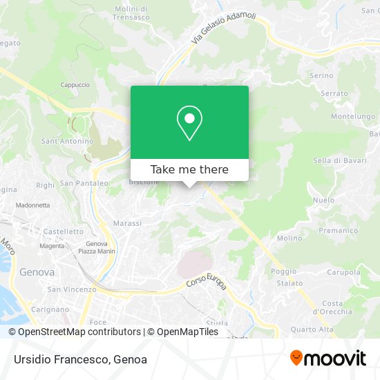 Ursidio Francesco map