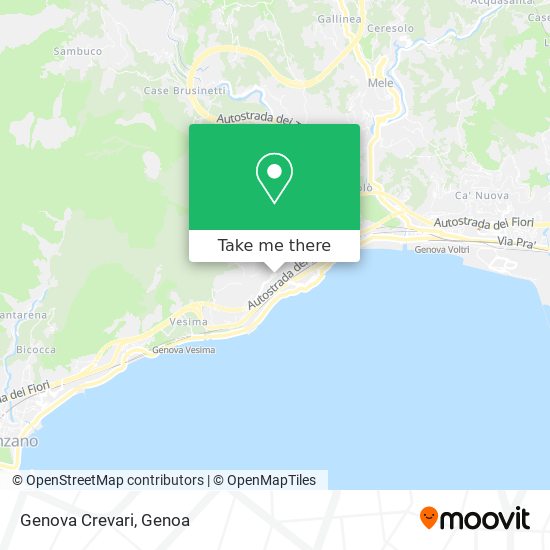 Genova Crevari map