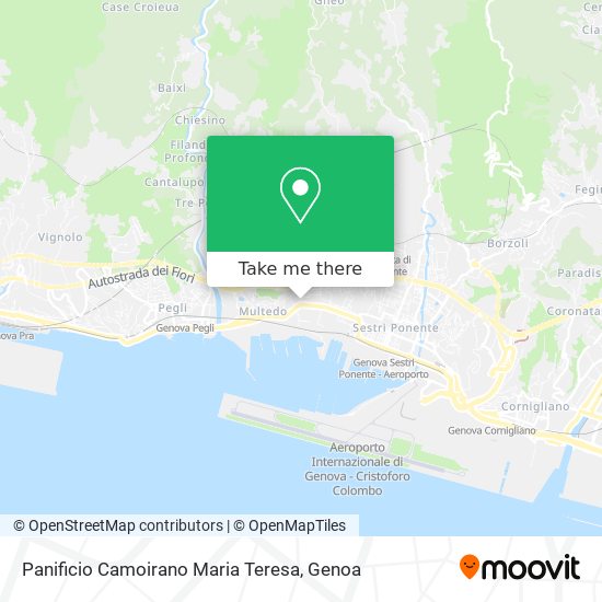 Panificio Camoirano Maria Teresa map