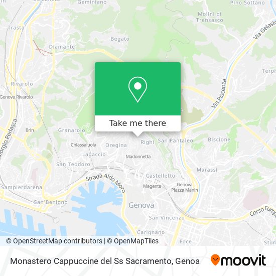 Monastero Cappuccine del Ss Sacramento map
