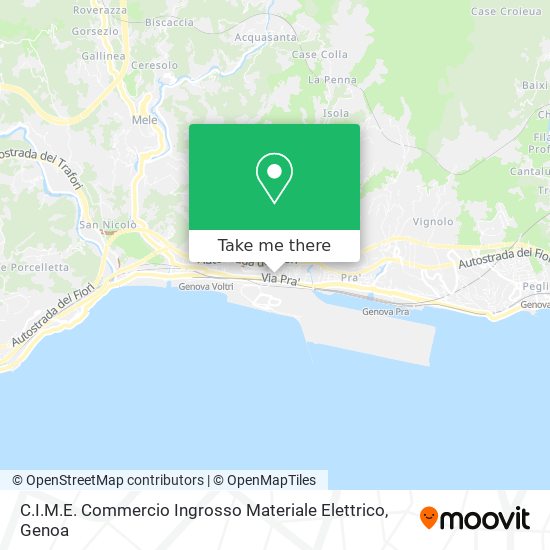 C.I.M.E. Commercio Ingrosso Materiale Elettrico map