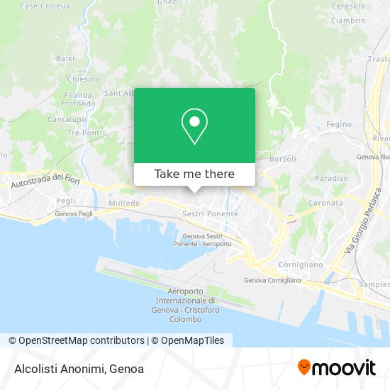 Alcolisti Anonimi map