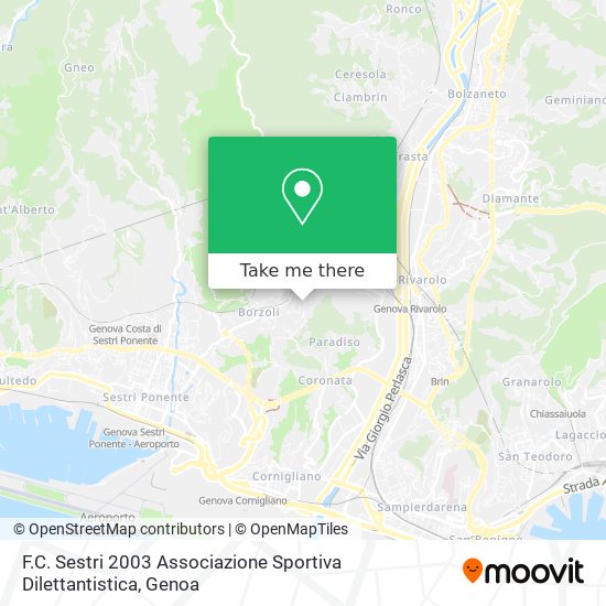 F.C. Sestri 2003 Associazione Sportiva Dilettantistica map