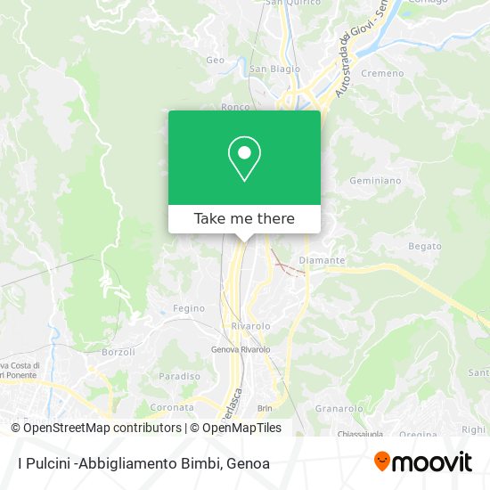 I Pulcini -Abbigliamento Bimbi map