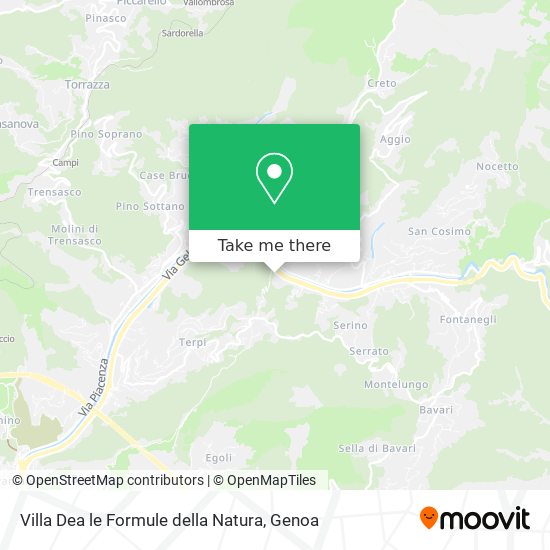 Villa Dea le Formule della Natura map