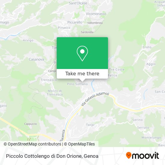Piccolo Cottolengo di Don Orione map