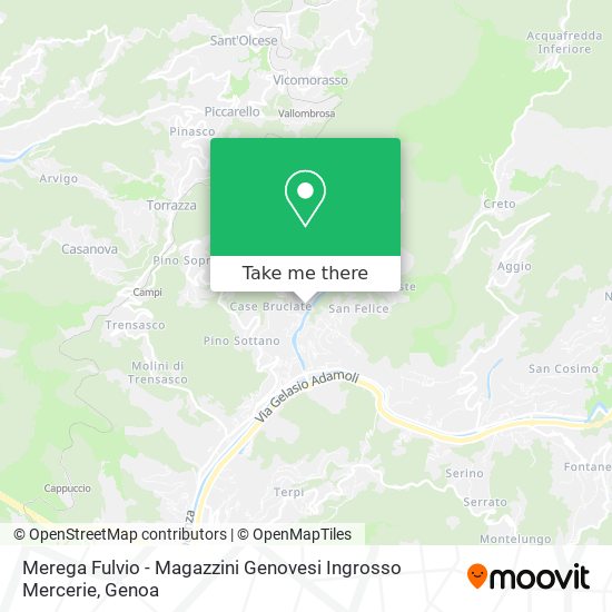 Merega Fulvio - Magazzini Genovesi Ingrosso Mercerie map