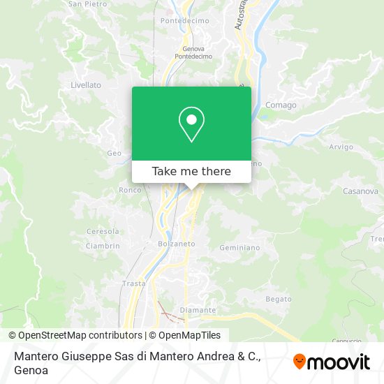 Mantero Giuseppe Sas di Mantero Andrea & C. map