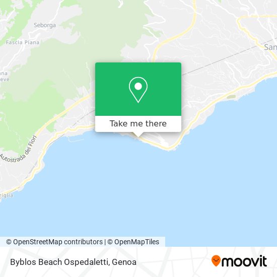 Byblos Beach Ospedaletti map
