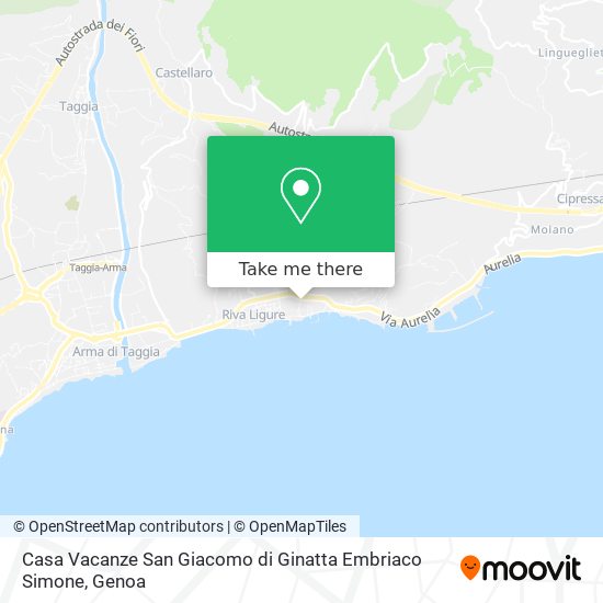 Casa Vacanze San Giacomo di Ginatta Embriaco Simone map