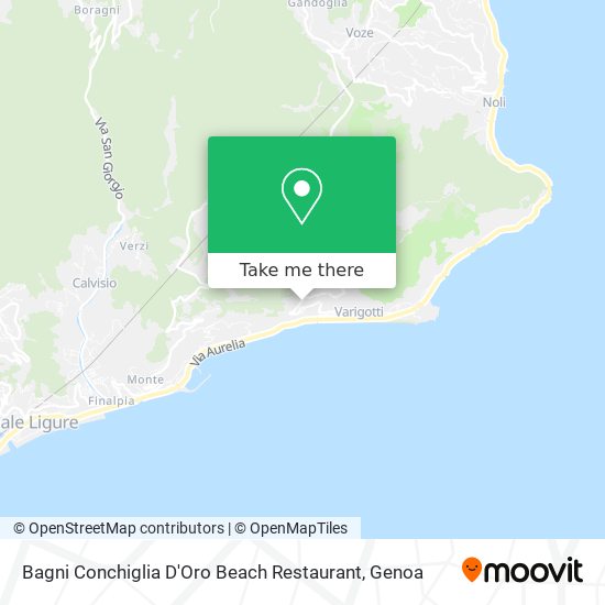 Bagni Conchiglia D'Oro Beach Restaurant map